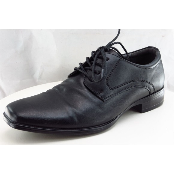 Apt. 9 Size 8.5 M Black Derby Oxfords Synthetic Men - Picture 1 of 8